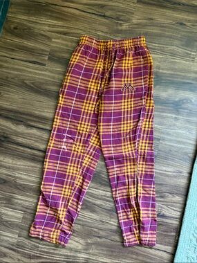 University of Minnesota Maroon & Gold Plaid Flannel Lounge Pants
